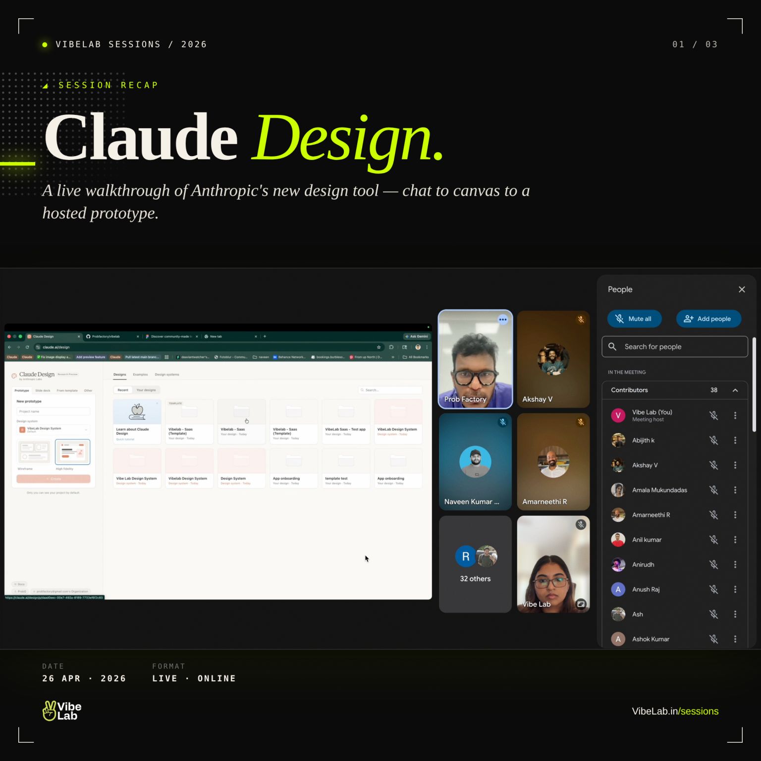 VibeLab Session 01 — Claude Design — a VibeLab event